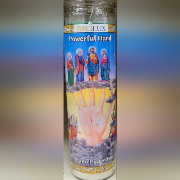 Powerful Hand (Mano Poderosa) 7 Colors Candle for Protection Spiritual Guidance - Picture 1 of 5